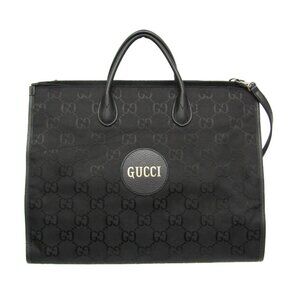 GUCCI Black Leather Shoulder Bag